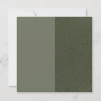 Umgekehrte Split Moss Green Flat Danke Karte