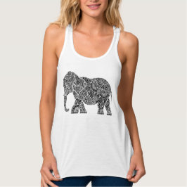 Umgekehrter Elefant Tank Top