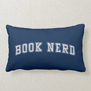 Umgekehrter Nerd im Stil eines Buches mit bearbeit Lendenkissen