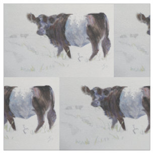 Umgeschnallte Galloway-Kuh Stoff
