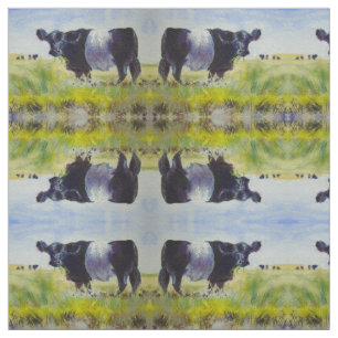 Umgeschnallte Galloway-Kuh Stoff