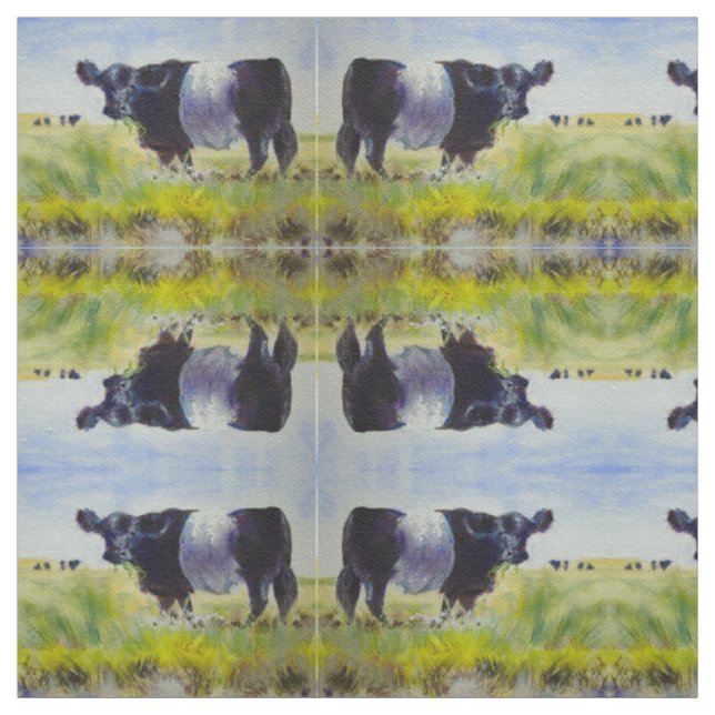 Umgeschnallte Galloway-Kuh Stoff (Muster)