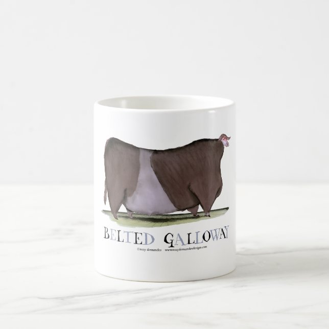 umgeschnallte Galloway-Kuh, tony fernandes Kaffeetasse (Mittel)