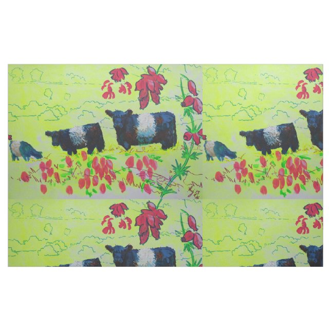 Umgeschnalltes Galloway-Kuh-Gewebe Stoff (Fat Quarter (45,7 x 55,9 cm))