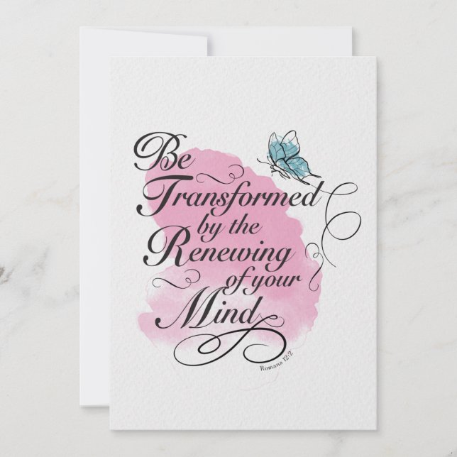 Umgestalten und erneuern - Römer 12 : 2 (Vorderseite)