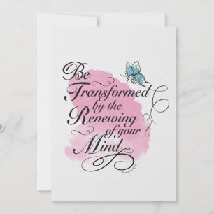 Umgestalten und erneuern - Römer 12 : 2