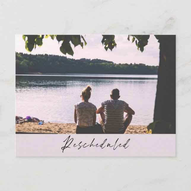 Umgestaltete Seeblick Hochzeitwechsel Postkarte (Vorderseite)
