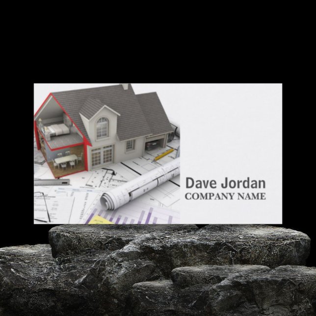 Umgestaltung der Zuhause für den AN Visitenkarte (Contractor construction home renovation remodeling business card)