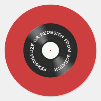 Umgestaltung von Scratch oder Personalize - Runder Aufkleber