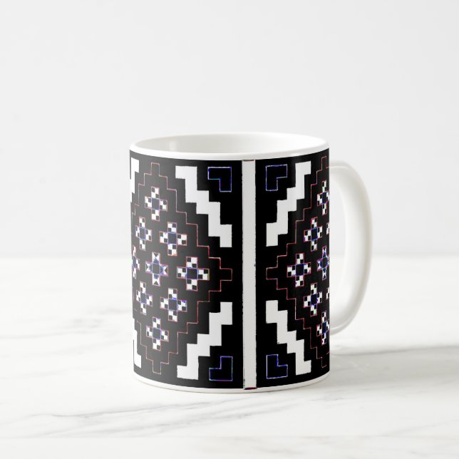 Umgewandeltes Mosaik Kaffeetasse (VorderseiteRechts)