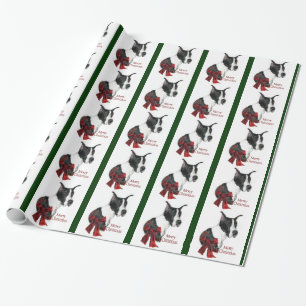 Umhang-Dogge-Weihnachten Geschenkpapier