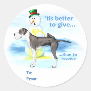 Umhang UC-Geschenk-Umbauten der Dogge-BTG Runder Aufkleber