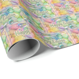 Umhüllen von Papier Rl.   Happy Oaster in Pasten Geschenkpapier