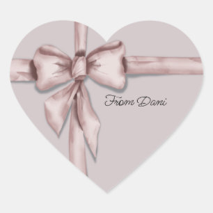 Umhüllt in einen rosa Aufkleber mit Bugmarke