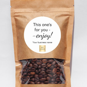 Umhüllung des Firmenlogos für den Einkauf Runder Aufkleber