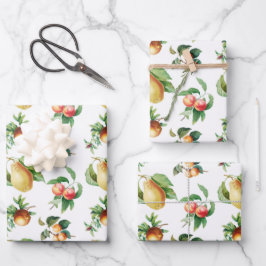 Umhüllung - Obst Geschenkpapier Set