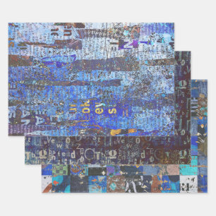 Umhüllungs-, Entpackungs- oder Collage-Papier Geschenkpapier Set