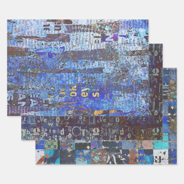 Umhüllungs-, Entpackungs- oder Collage-Papier Geschenkpapier Set (Set)