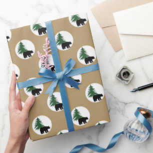 Umhüllungspapier aus schwarzem Party Geschenkpapier