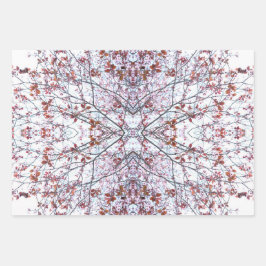 Umhüllungspapier: Entwurf für gebackene Kirschblos Geschenkpapier Set