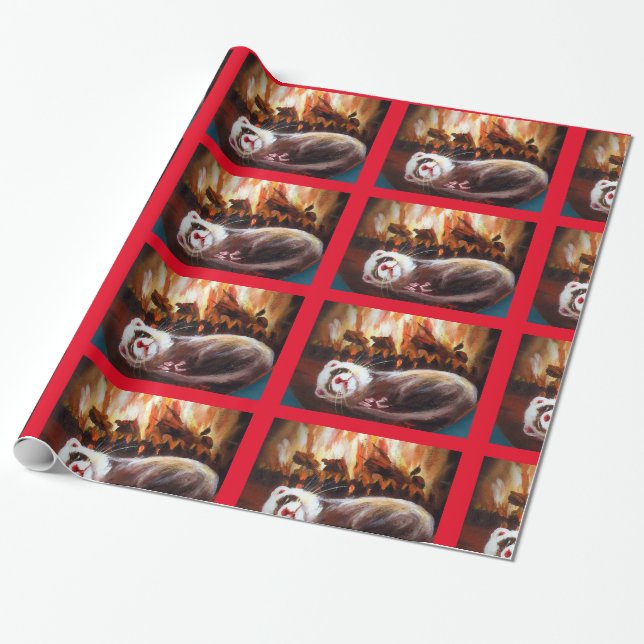 Umhüllungspapier für den offenen Feuerlöscher Geschenkpapier (Ungerollt)