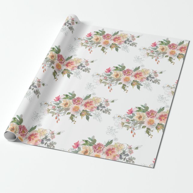 Umhüllungspapier für frische Blume Geschenkpapier (Ungerollt)