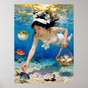 "Umi Blossom" - Ein Ozeanportrait Poster