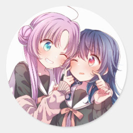 Umika x Yuu | Stardust Telepath | Runder Aufkleber