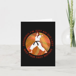 Uming ich bin nur eine alte Karate der Dame war de Karte