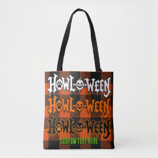 Umkehrbarer Howl-O-Ween Gruseliger Gestapelter Pfo Tasche