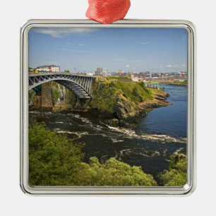 Umkehrende Fälle am St. John River bei St. 2 Ornament Aus Metall