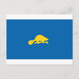 Umkehrung der Offiziellen Staatsflagge in Oregon Postkarte