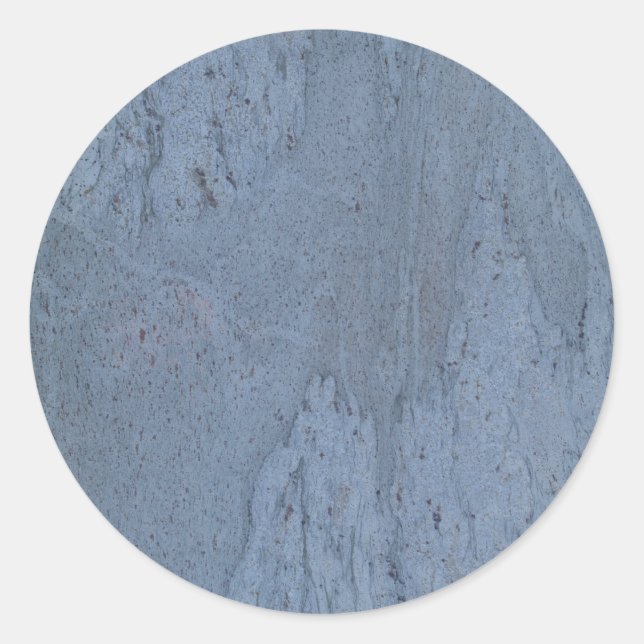 Umkleber aus blauem Marmor Runder Aufkleber (Vorderseite)