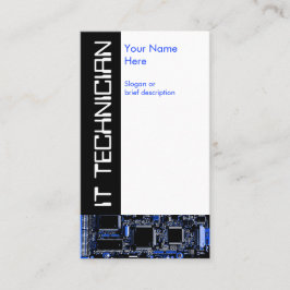 Umkreisen Sie Blau 2" ES Techniker" Visitenkarte