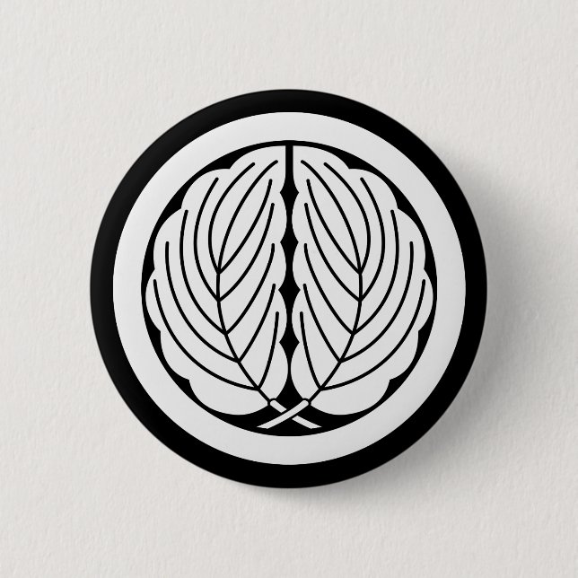 Umkreisung von Eicheneichen-Blätter Button (Vorderseite)