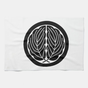 Umkreisung von Eicheneichen-Blätter Geschirrtuch