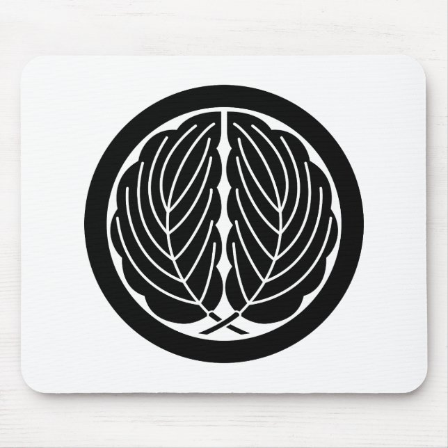 Umkreisung von Eicheneichen-Blätter Mousepad (Vorne)