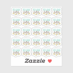 Umladen von Kugeln Ammo Gun Shooting Range Plane Aufkleber