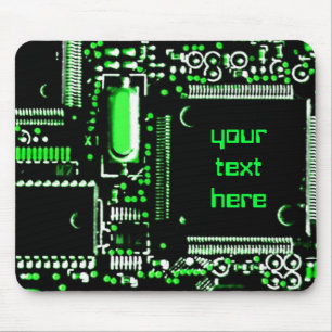 Umlaufgrün 2 "Dein Text"-Mouspad Mousepad