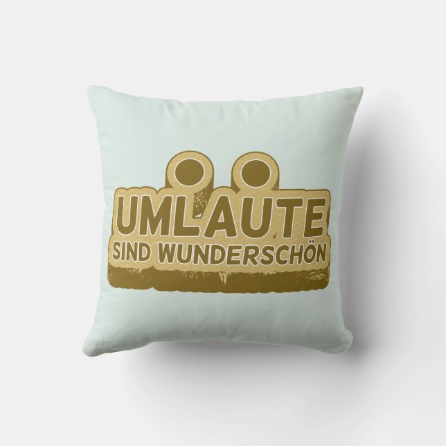 UMLAUT lernen Deutsch Kissen (Rückseite)