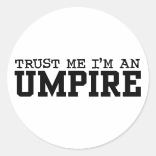 Umpire Runder Aufkleber