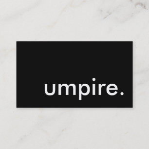umpire. visitenkarte