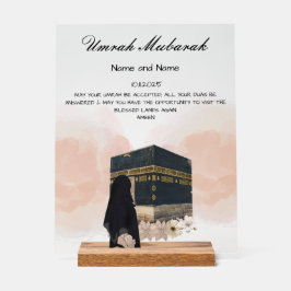 Umrah Mubarak Acrylschild