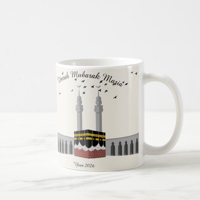 Umrah Mubarak Custom Mug Kaffeetasse (Rechts)