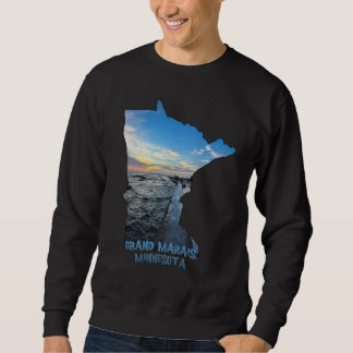 Umriss des Bundesstaates Minnesota Grand Marais So Sweatshirt