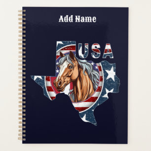 Umriss von Texas USA Pferd Planer