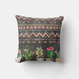 Umschaltbares Kissen der eingemachten Succulents