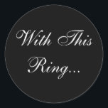 Umschlag Aufkleber der Hochzeitssöhne<br><div class="desc">Formal Wedding Vows Einladung Siegel Stickers © 2008 Fotografie und Design von TDSwhite</div>