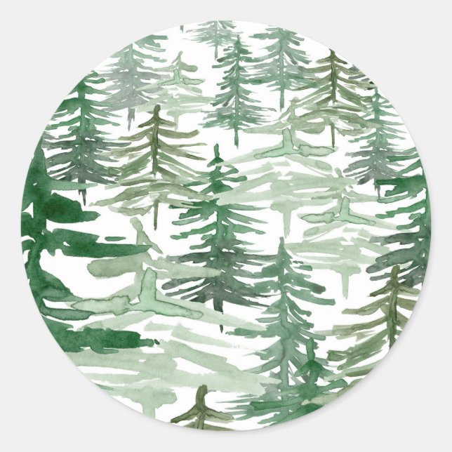 Umschlag Aufkleber der Waldschutzgebiete Muster (Vorderseite)
