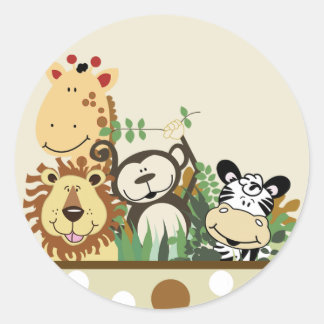 Umschlag Aufkleber der Zoo-Crew - Tan